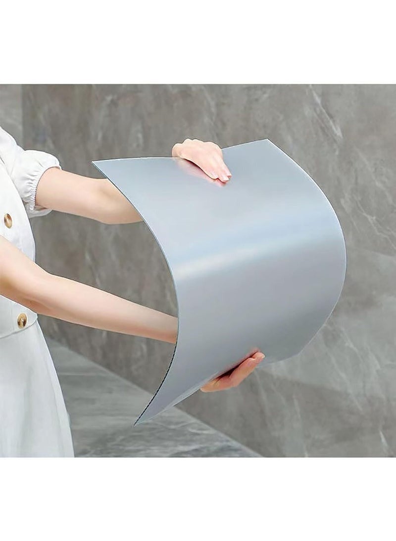 ألواح مرايا أكريليك ذاتية اللصق - مرايا جدارية زخرفية مقاومة للكسر للمنزل والفصول الدراسية وغرف اللعب - 4 قطع - Image 3